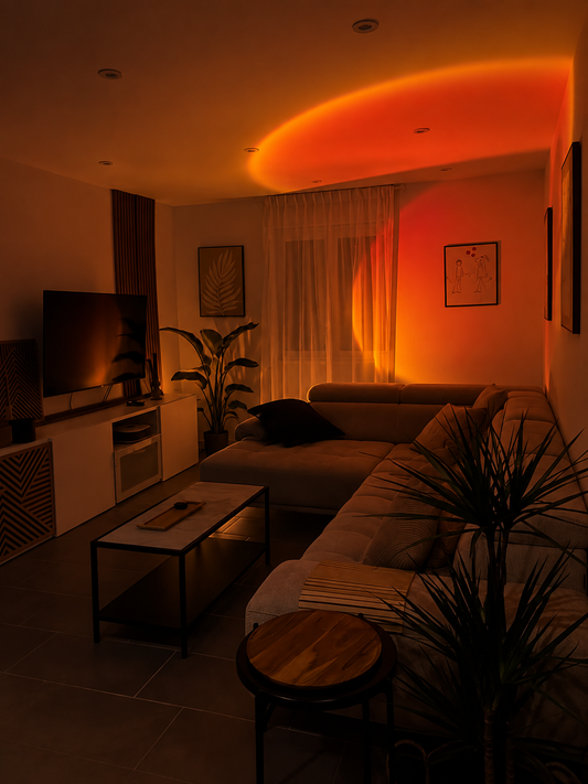 Light Projector Red Sunset