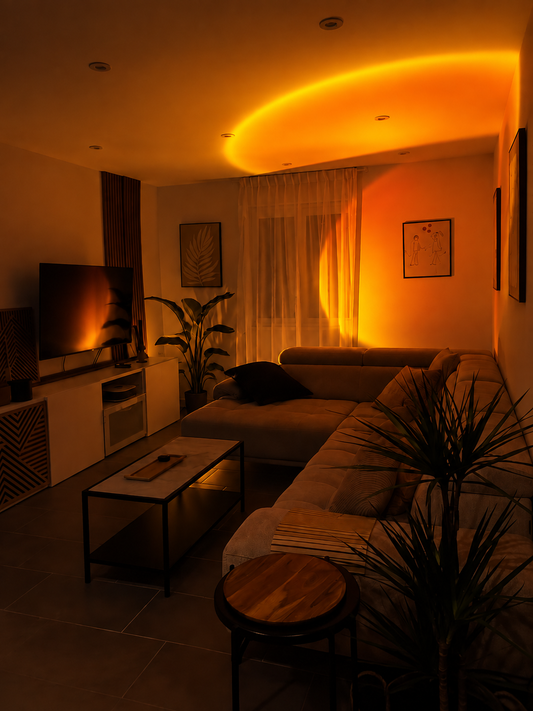 Light Projector Yellow Sunset