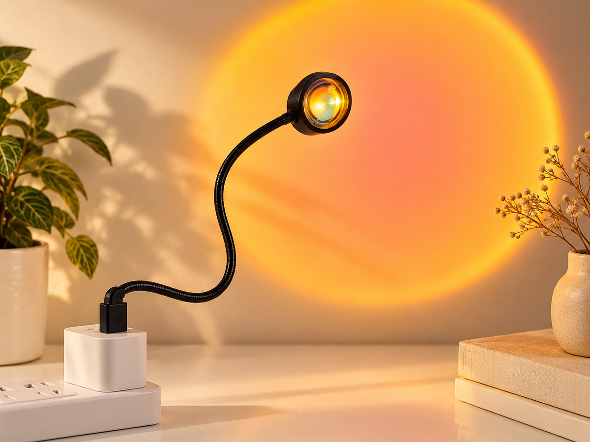 USB sunset projector setup